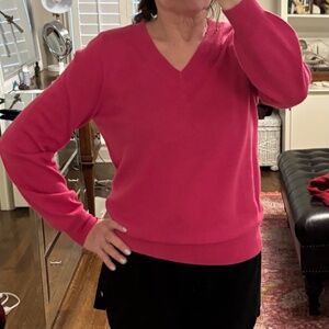 Beautiful Deep Pink Cotton Sweater